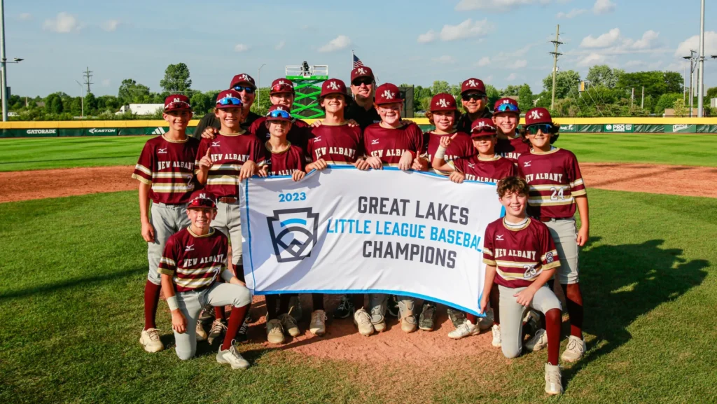 boys baseball team 2023 little league champions group picture