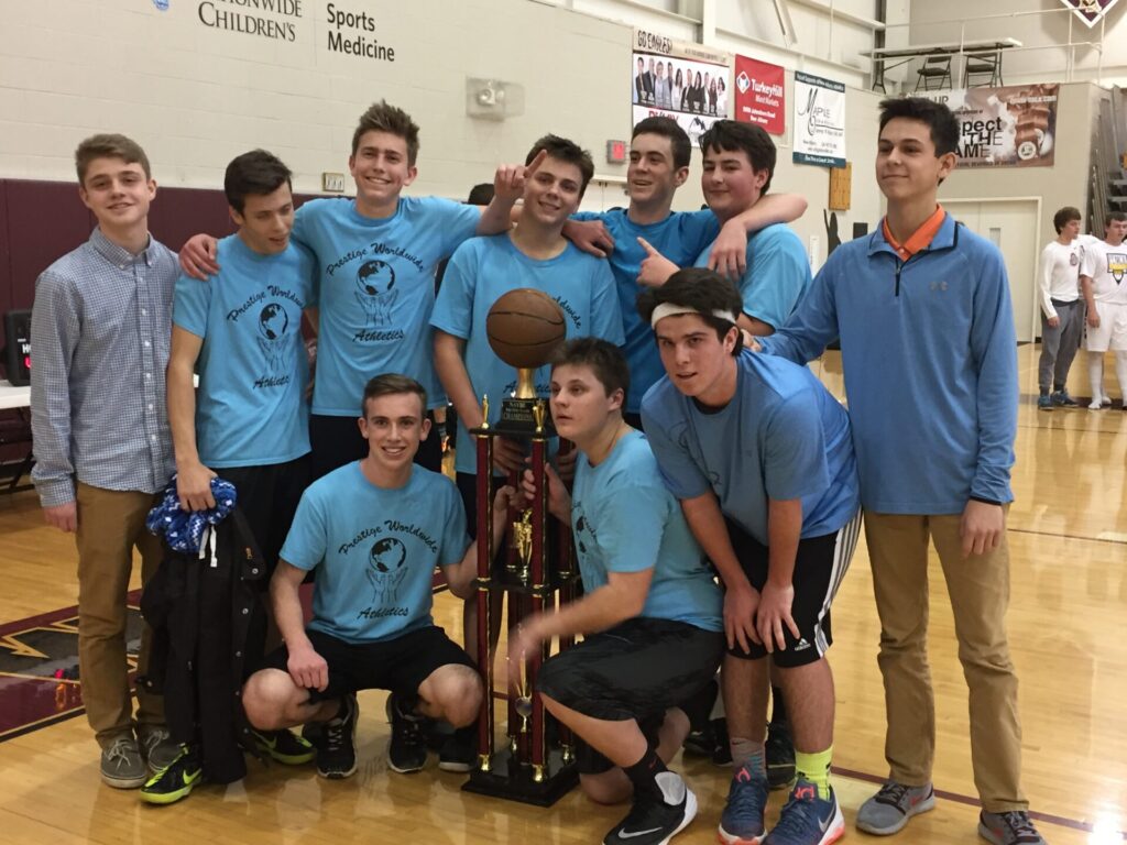 boys with trophy