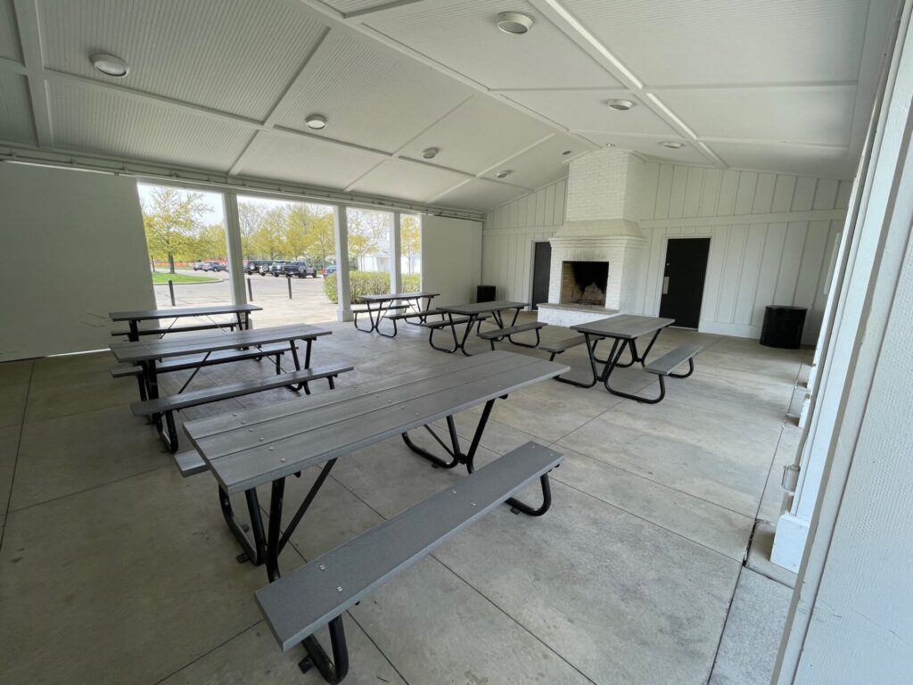 picnic tables